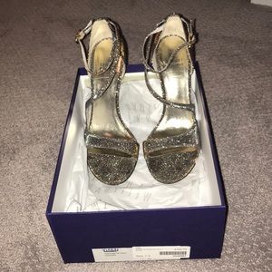 Metallic Stuart Weitzman Pump